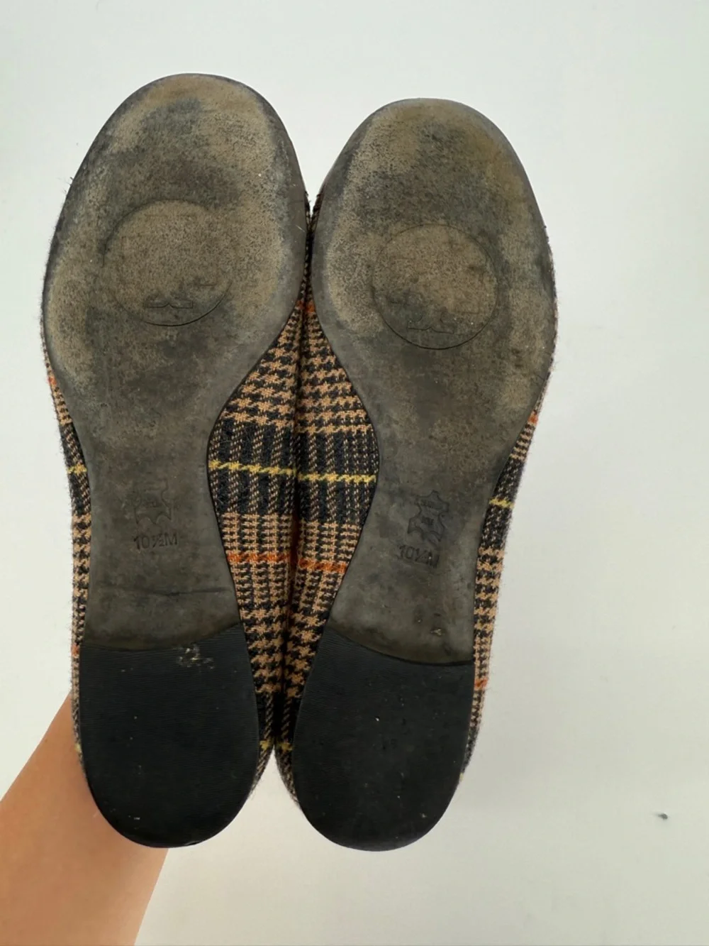 Tory Burch Ballet Flats Plaid Size 10.5